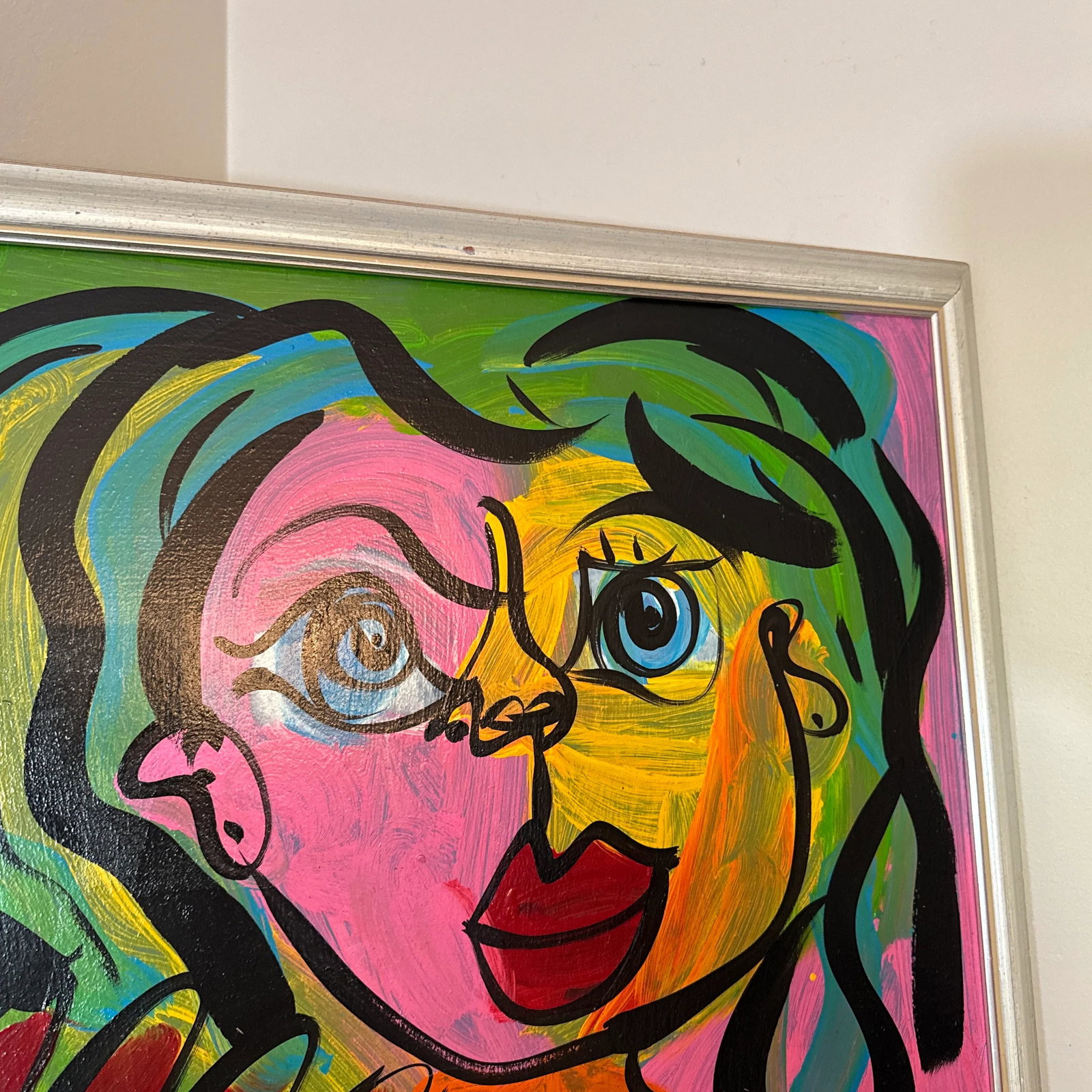 1970 Peter Keil Abstract Original Painting Framed - 8