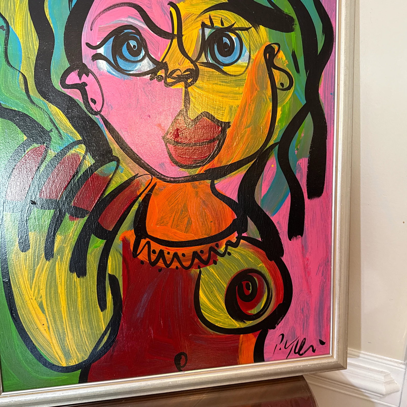 1970 Peter Keil Abstract Original Painting Framed - 9