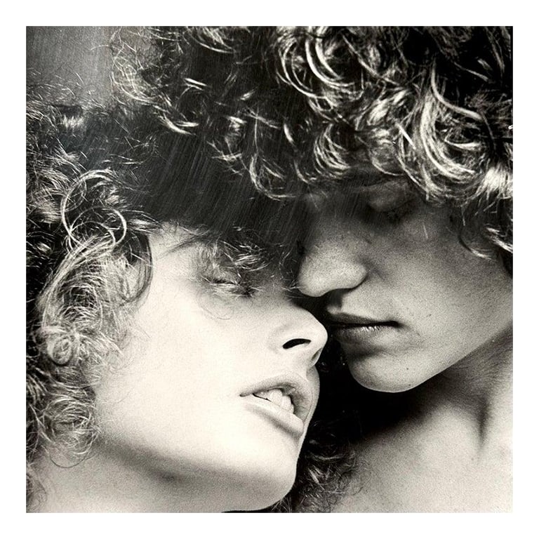 Francesco Scavullo, Warhol Factory: Jay Johnson & Woman I, 1968, Usa: Francesco Scavullo black & white photograph Jay & Jed Johnson, mounted on board. From Scavullo Studio. 1968-9. 18.25 x 12.25 inches. Minnesota twins, Jay and Jed Johnson moved to NYC in 1967, where Je