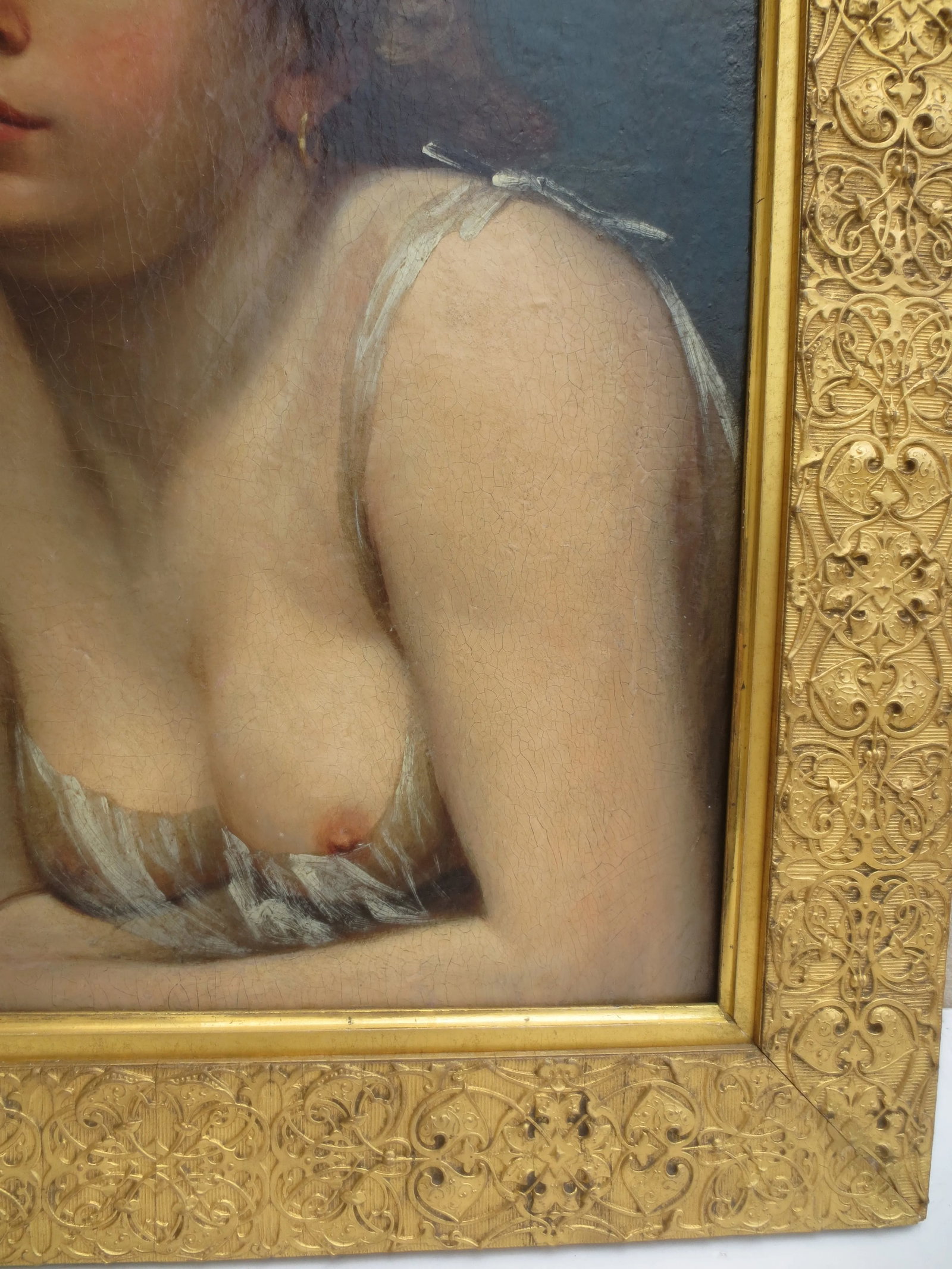 Nude Study of a Young Maiden Oil on Panel - 2