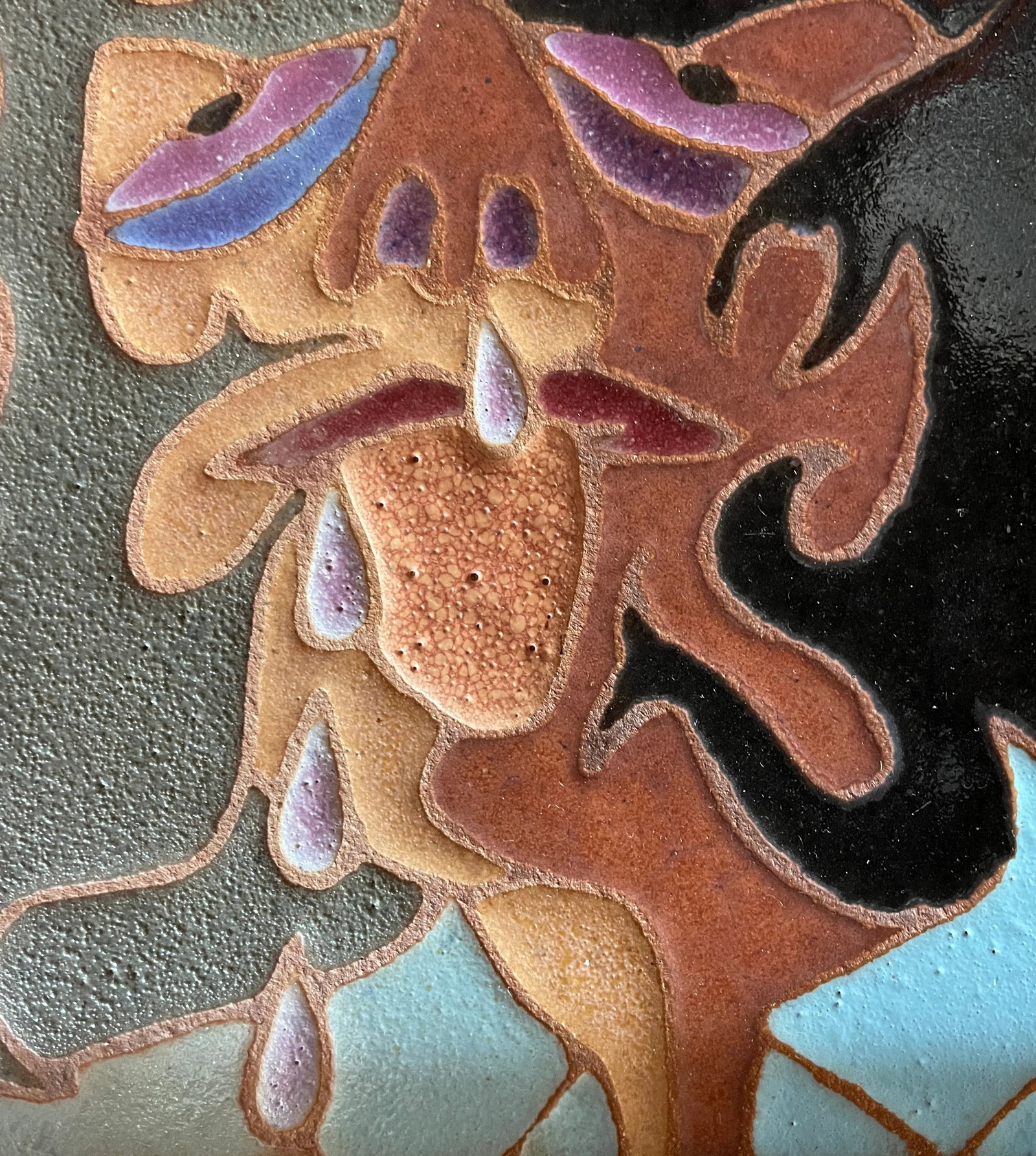 1990s "His Hangover" and "Her Hangover" Ceramic Mosaics by Muralist Guillermo Wagner Granizo- Set of - 3