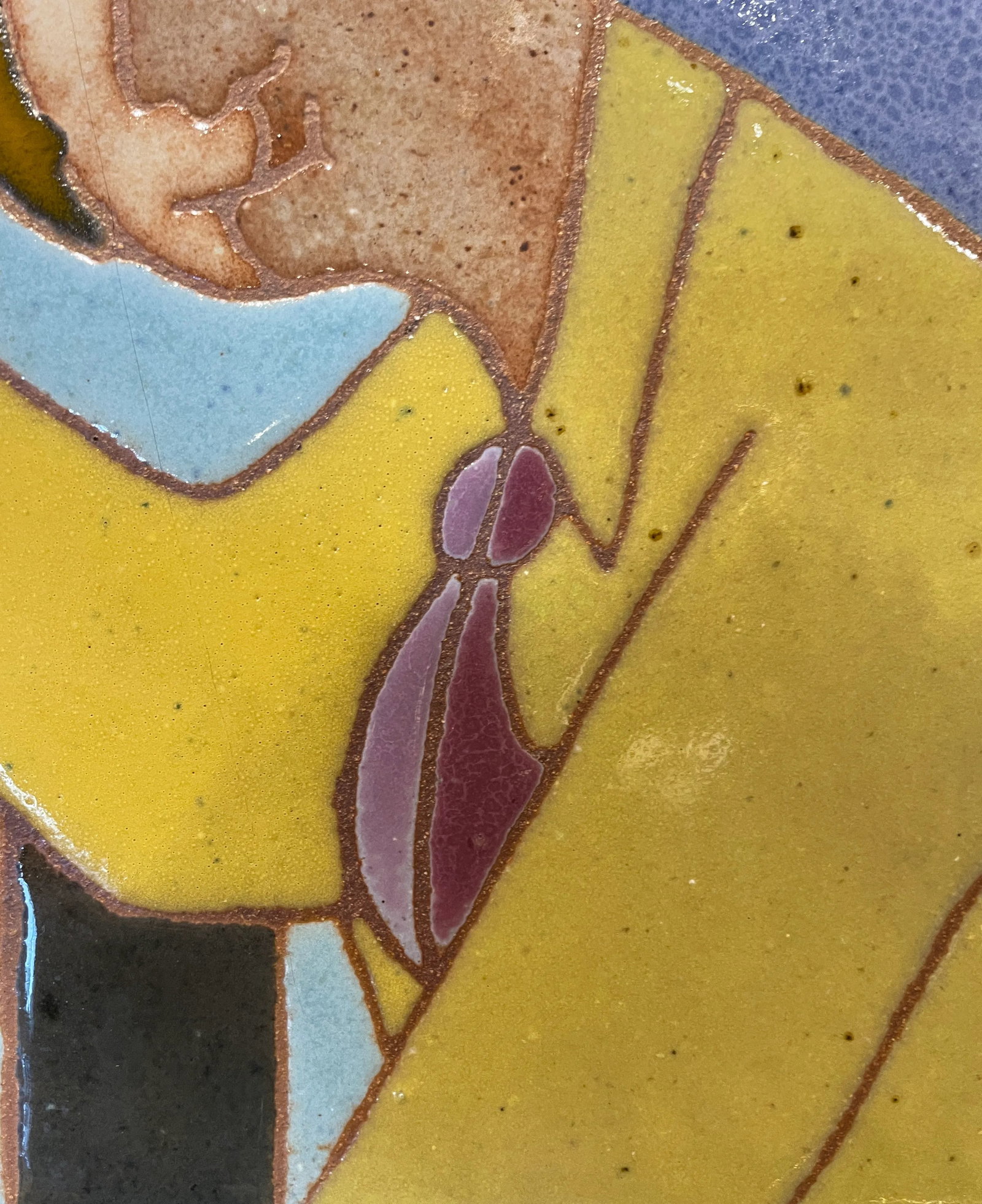 1980s "Boy on Bike" Mosaic by Muralist Guillermo Wagner Granizo - 4