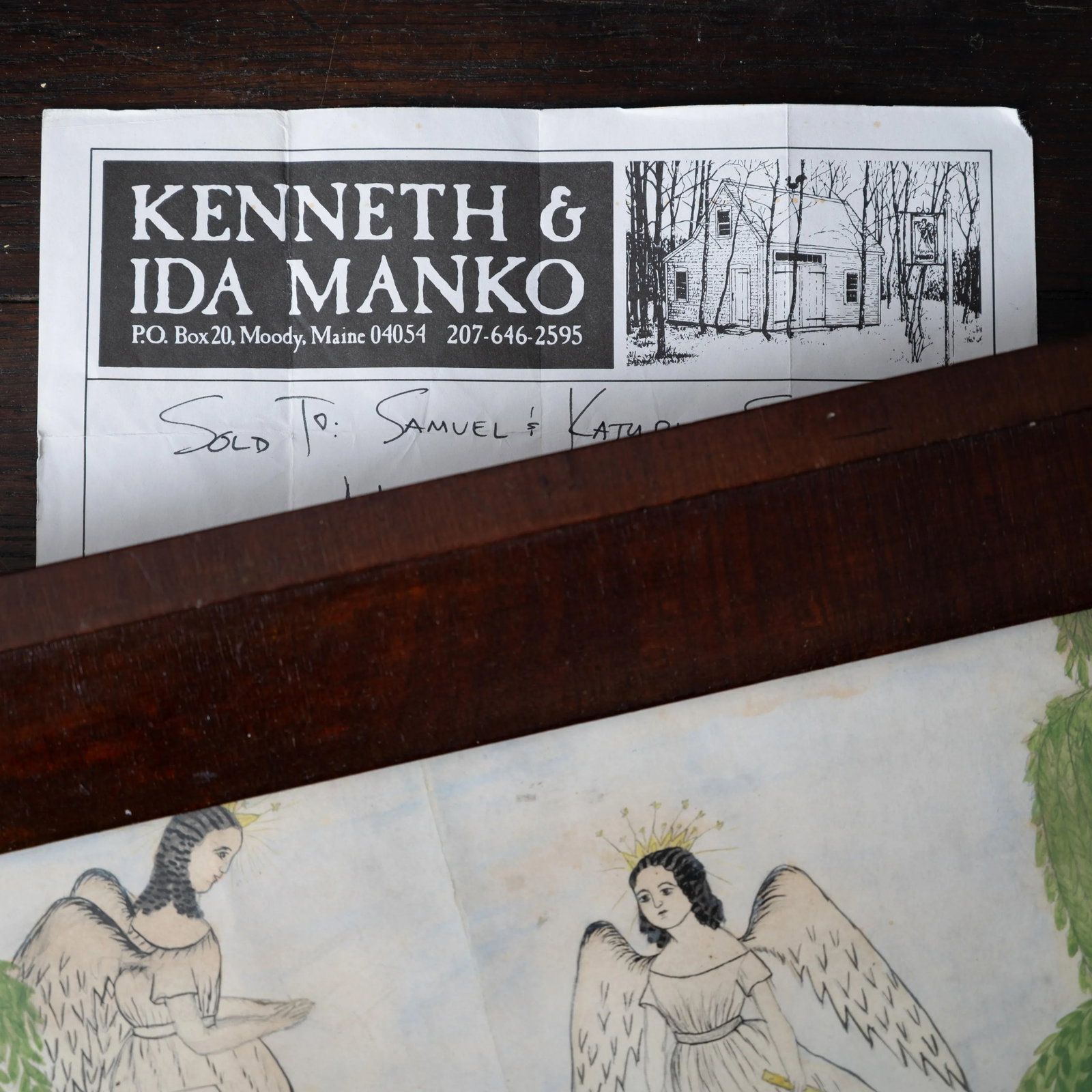 New England Memorial Mourning Watercolor, c.1830 - 6