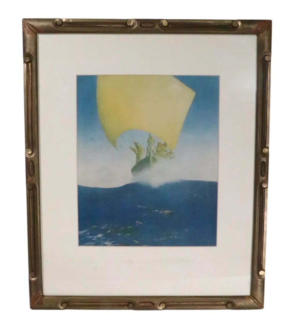 Maxfield Parrish Prince Codadad and His Brothers Framed Print - 2