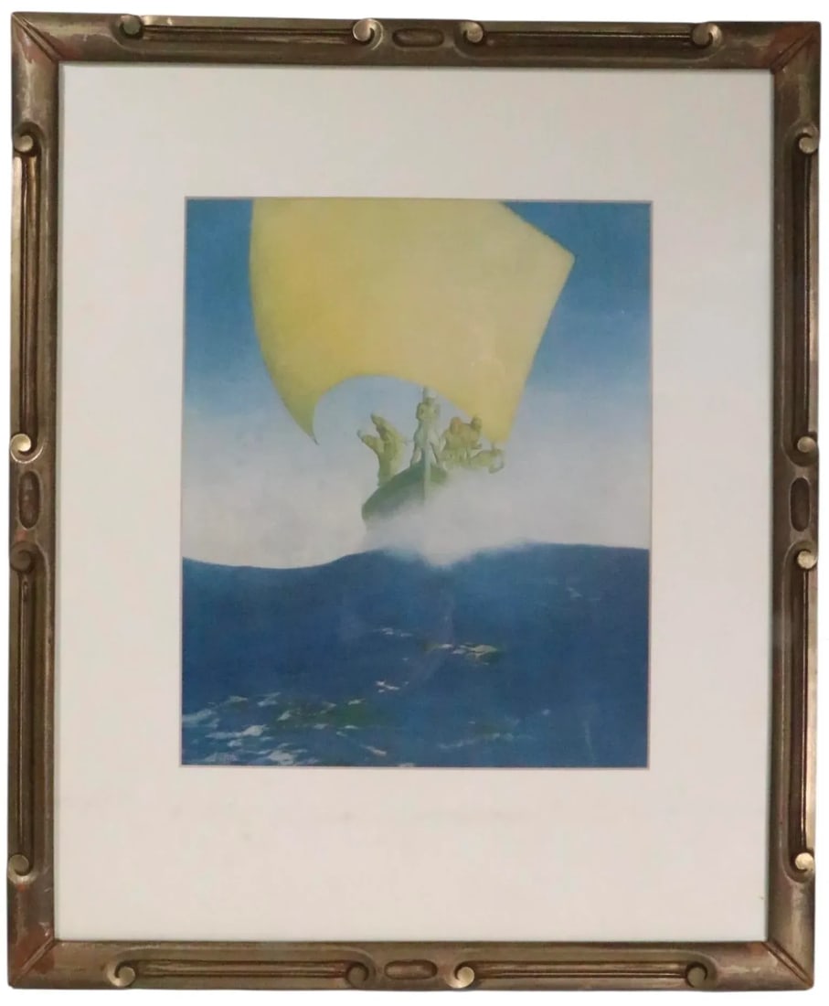 Maxfield Parrish Prince Codadad and His Brothers Framed Print - 4