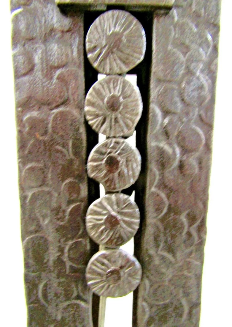 1930s French Art Deco Wrought Iron and Sculpted Frosted Glass Torchiere Floor Lamp Attributed to Ate - 10