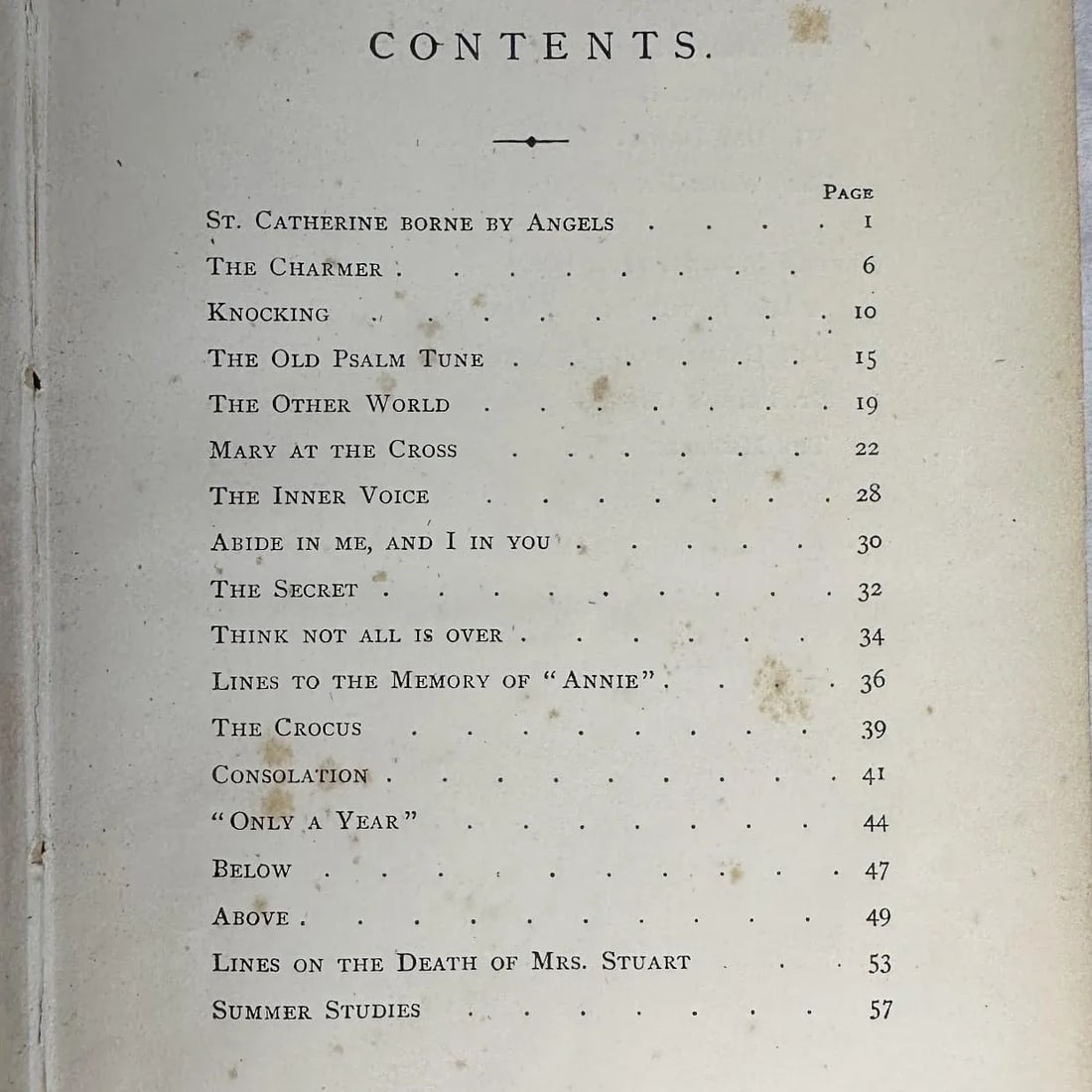 Antique 1867 Book "Mrs. Stowe's Religious Poems" 1st Edition - Author Signed - 8