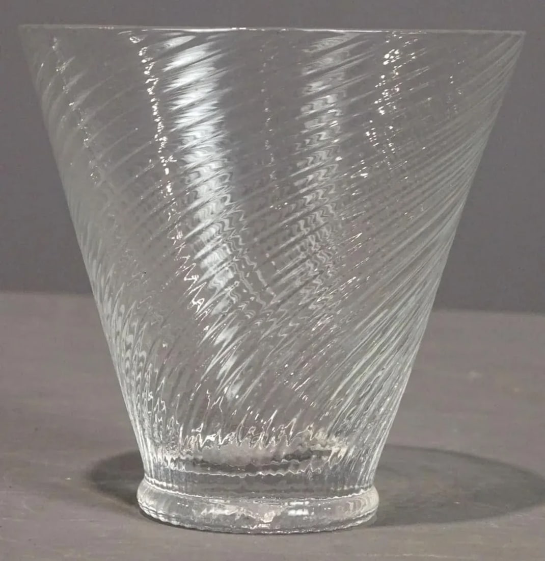 1970s Swirled Cocktail or Water Glasses- Set of 12 - 3