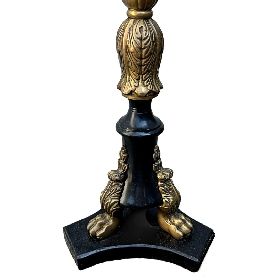 Antique 19th Century French Empire Bronze Lion Paw Candelabras- Set of 2 - 5