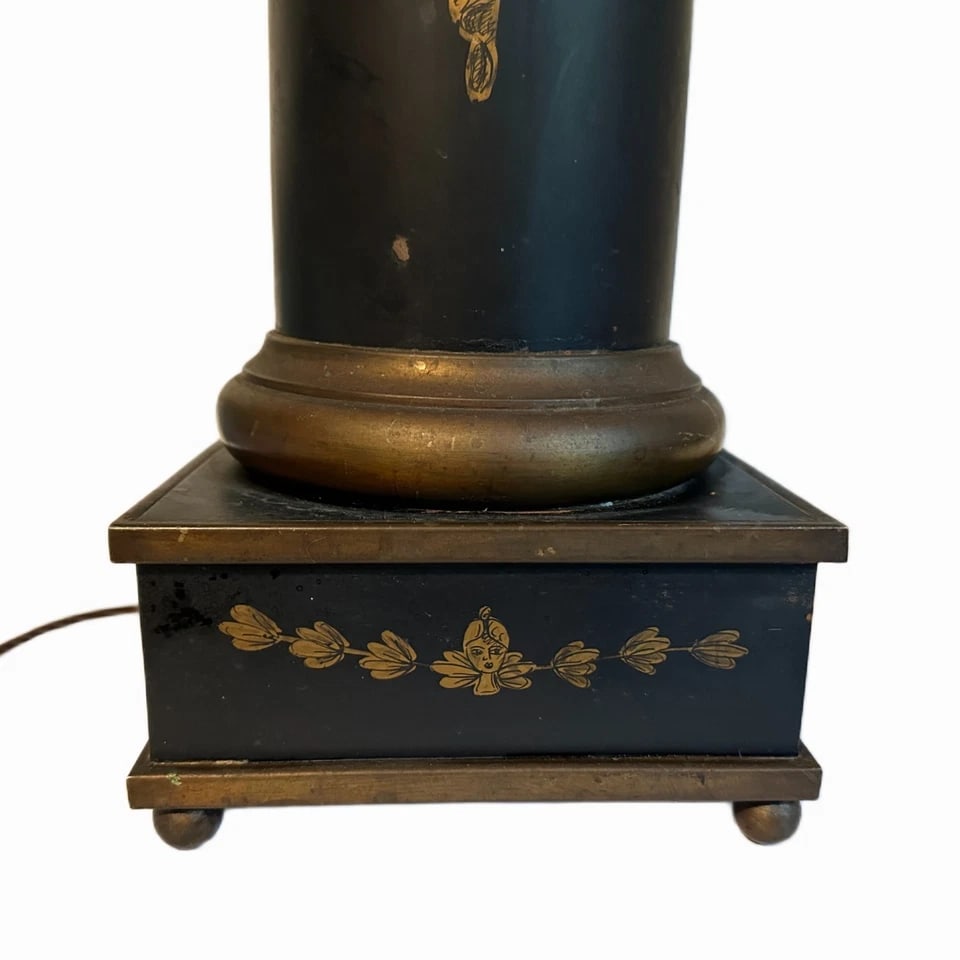Early 19th Century French Lion Head Tole Tea Canister Lamp - 3