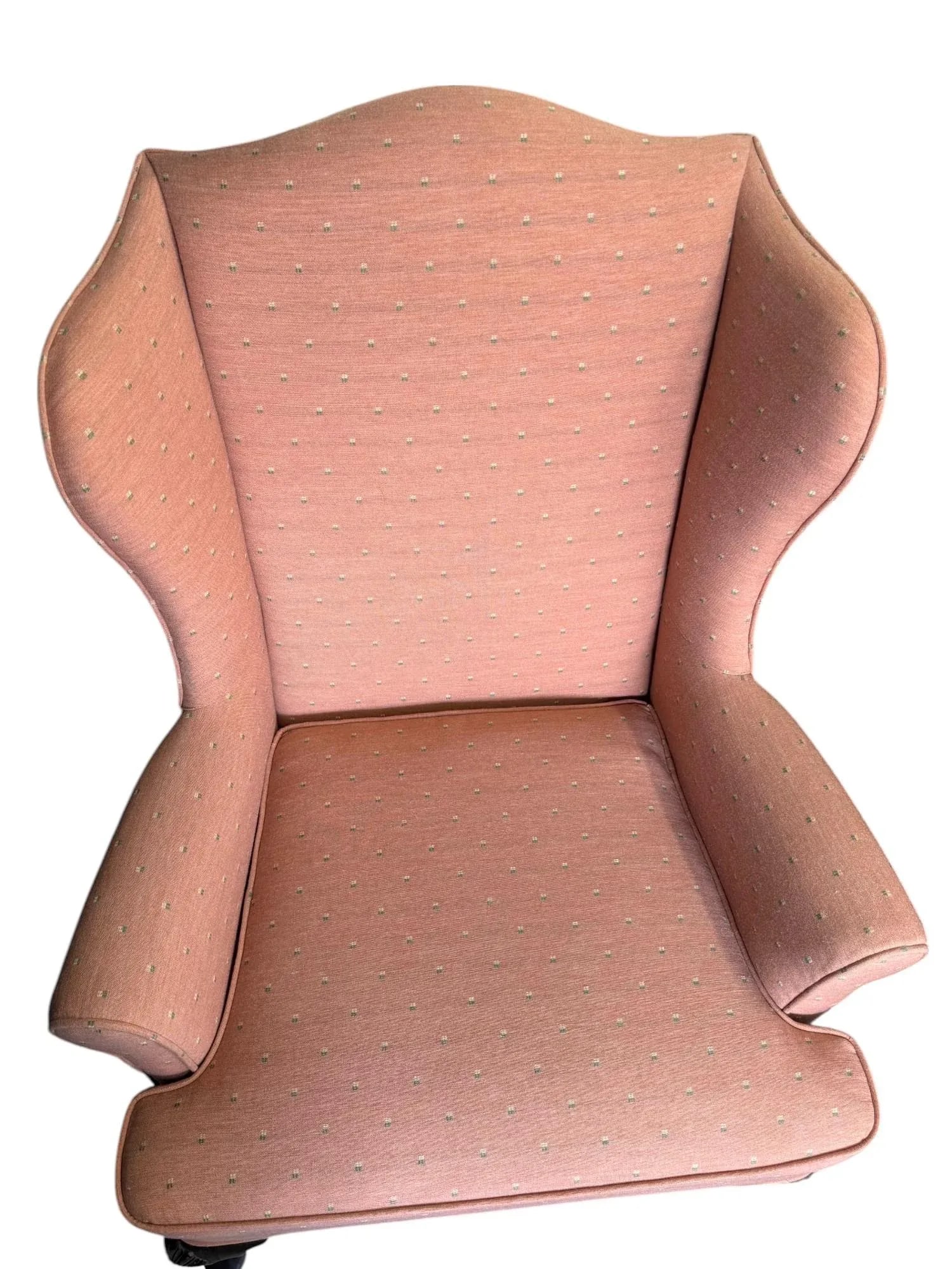Late 20th Century Woodmark Originals Queen Anne Style Mahogany Wingback Chairs - A Pair - 8