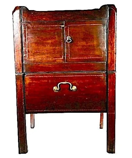 Late 18th Century George III Bedside Table - Banded and Inlaid Mahogany - 4