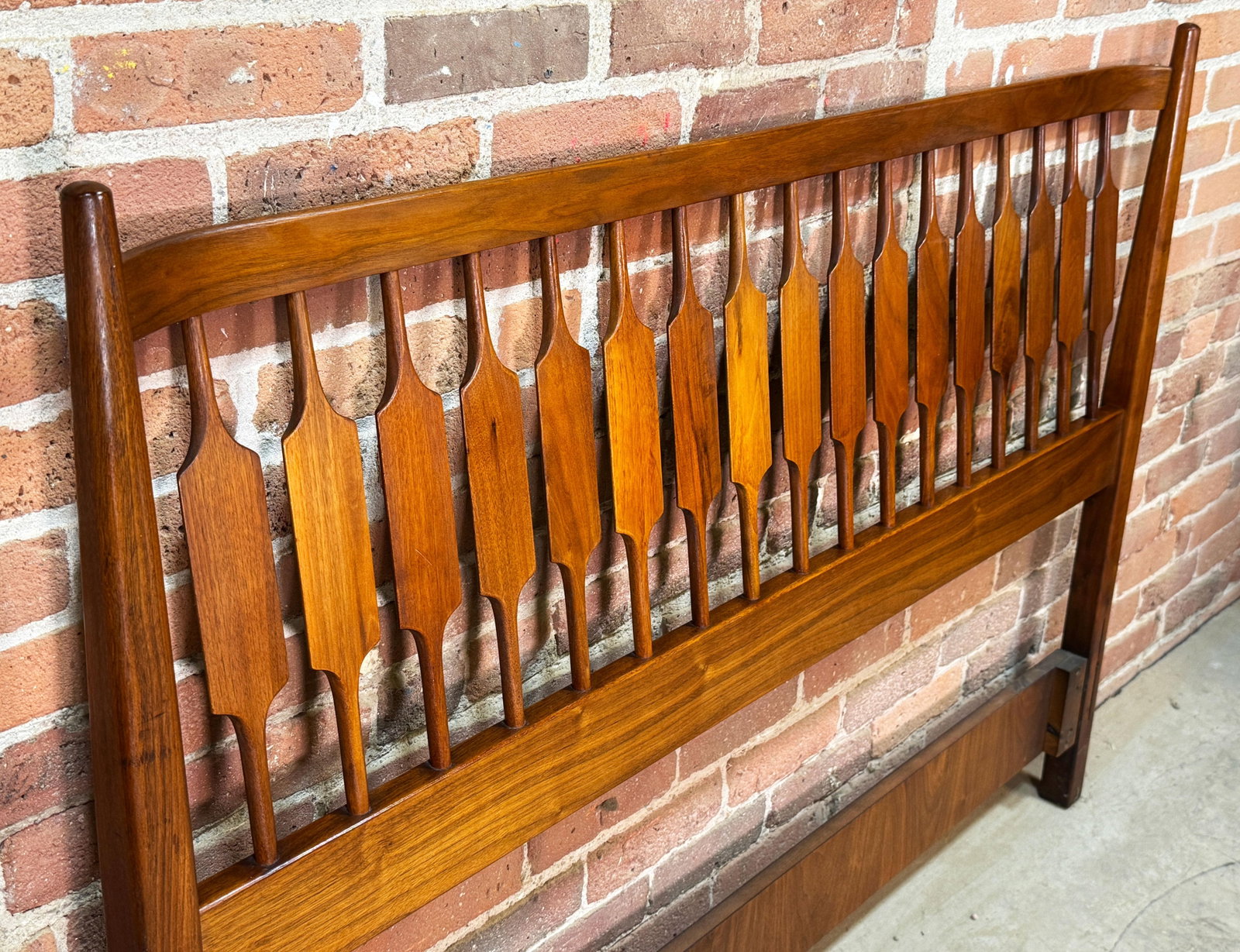 Mid Century Modern Drexel Declaration Full Size Headboard Bed - 3