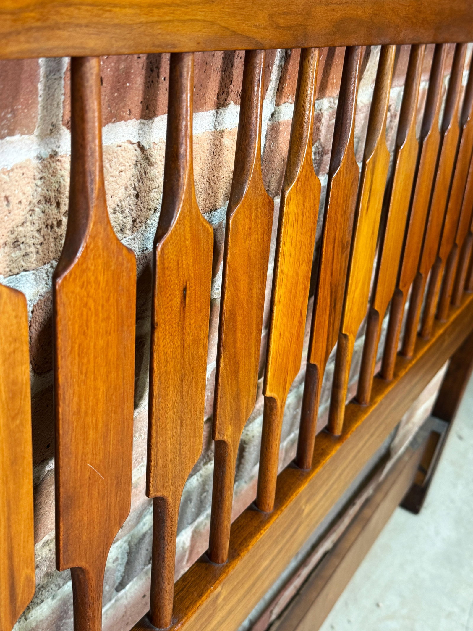 Mid Century Modern Drexel Declaration Full Size Headboard Bed - 5