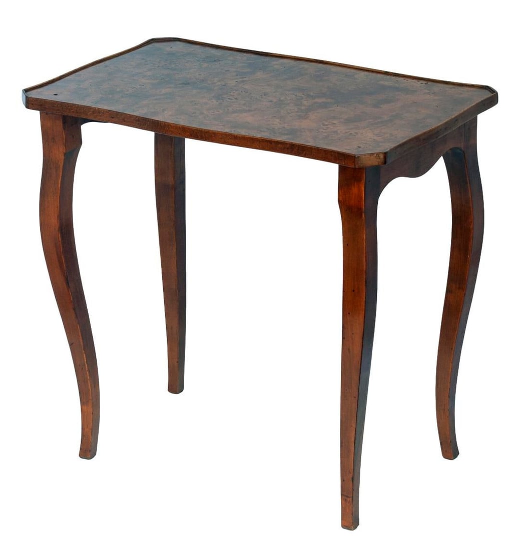 Set of 3, Antique Italian Burl WoodNesting Tables - 9