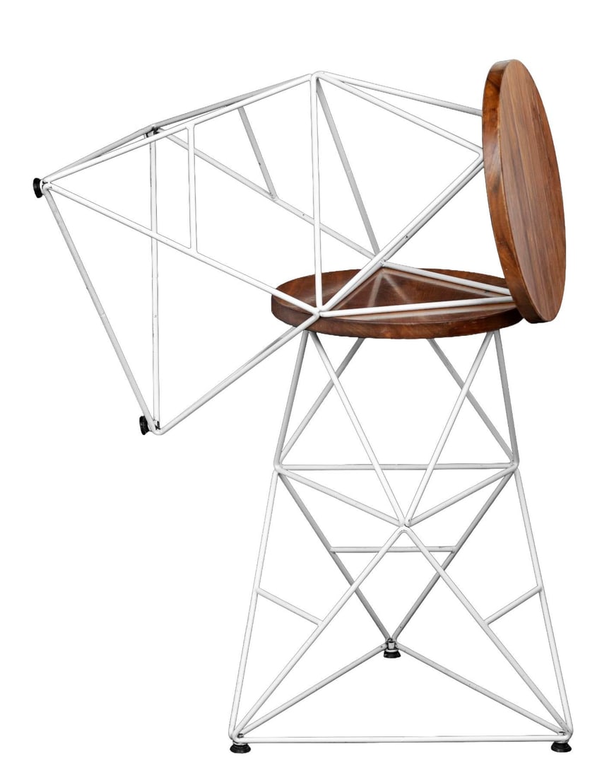 Vintage Modern Barstools, Pair - 5