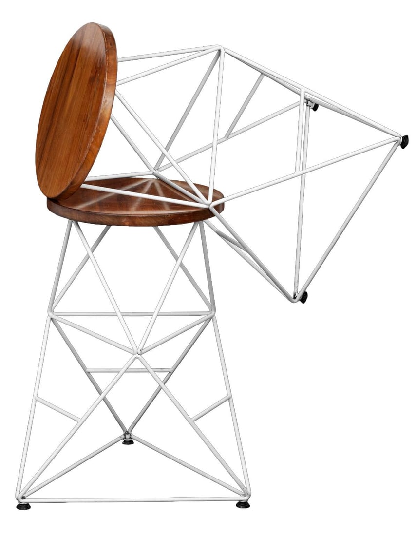 Vintage Modern Barstools, Pair - 8