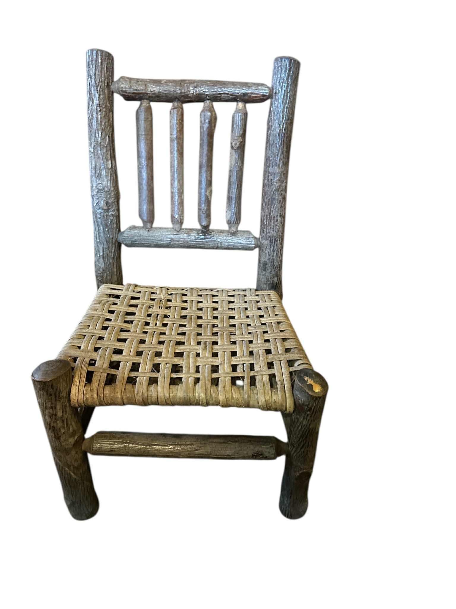 Vintage Old Hickory Attributed Children's Chairs - A Pair - 2