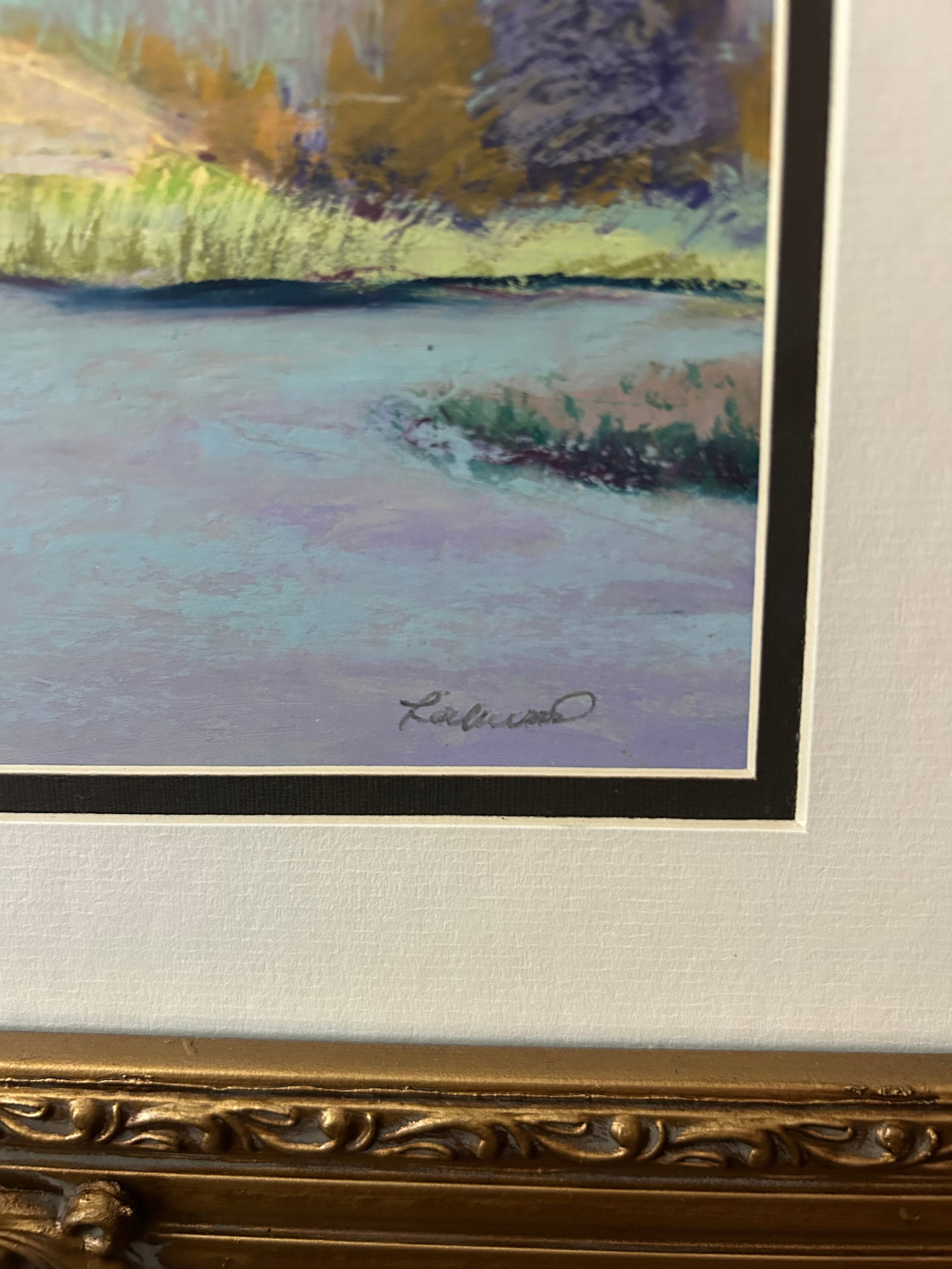 "Gumdrop Trees" by Sue Lockwood - Original 2004 Oil Pastel Landscape, Grand Rapids Artist - 5