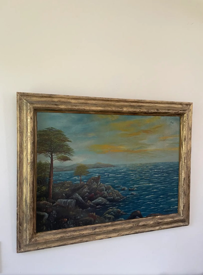 Late 19th Century Oil Landscape Painting on Board - Signed - 2