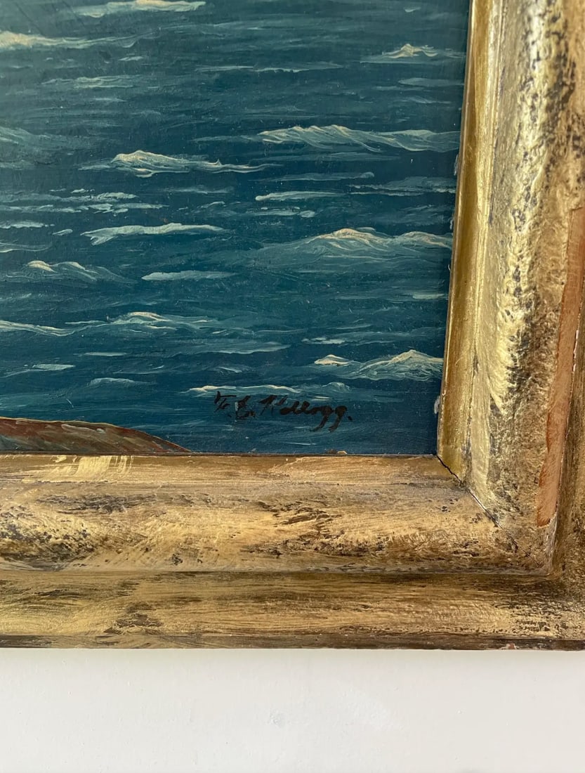 Late 19th Century Oil Landscape Painting on Board - Signed - 3
