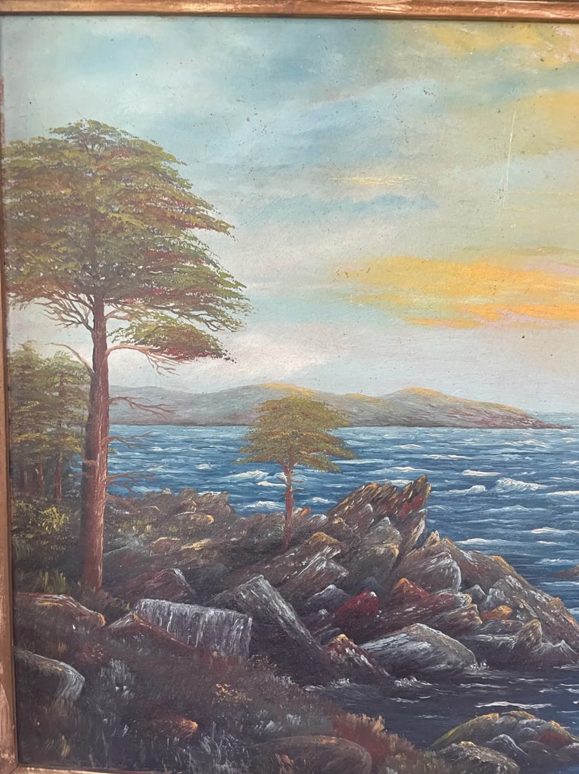 Late 19th Century Oil Landscape Painting on Board - Signed - 4