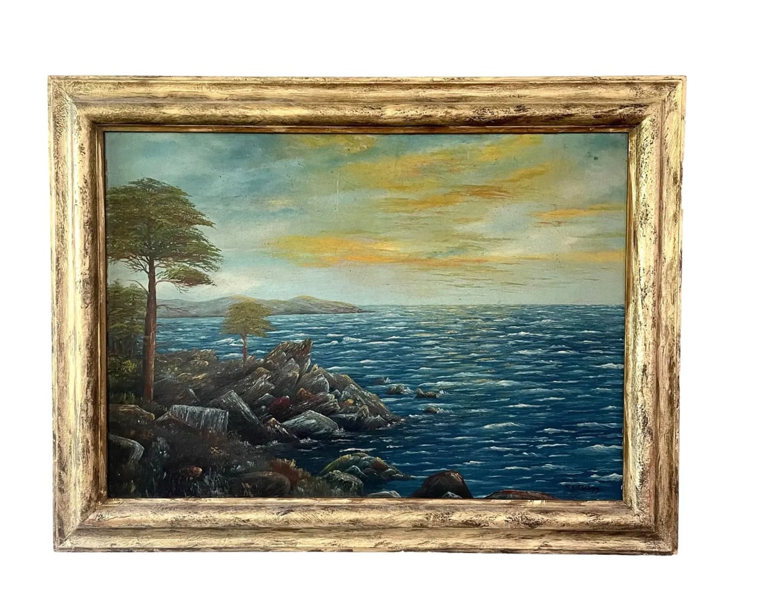Late 19th Century Oil Landscape Painting on Board - Signed - 5