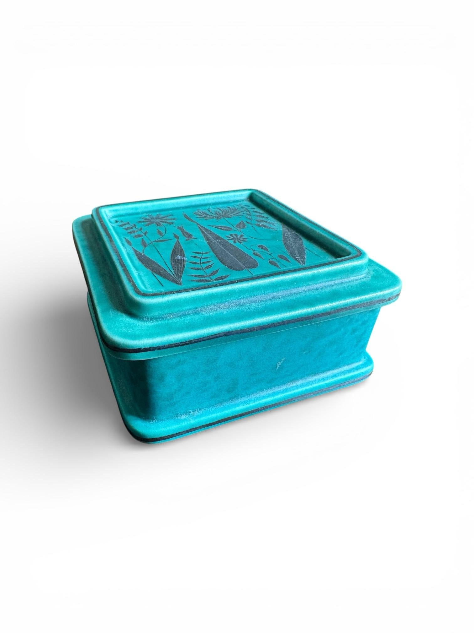 1940s Wilhelm Kage for Gustavsberg 'Argenta' Trinket Box / Sweden - 2