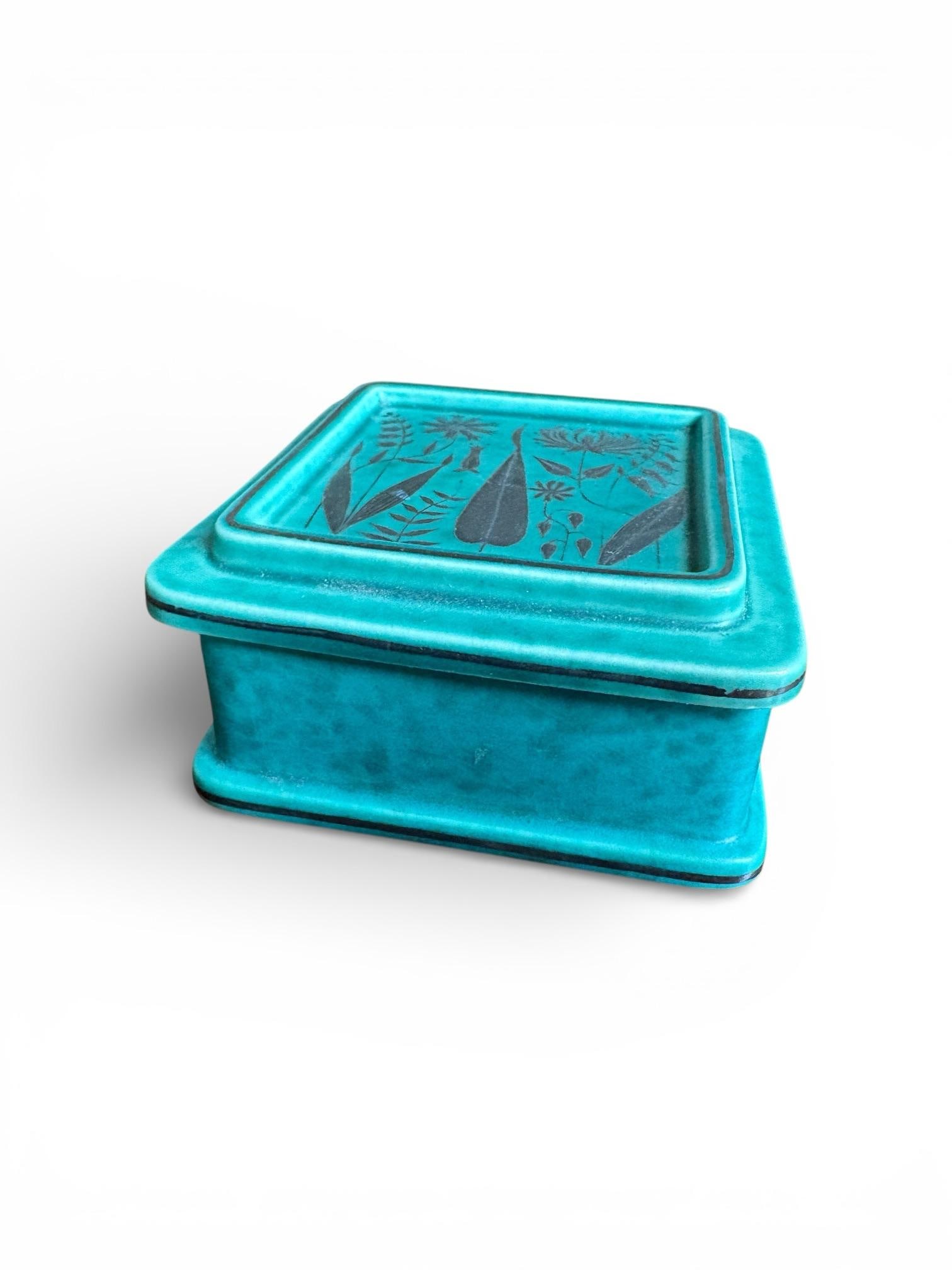 1940s Wilhelm Kage for Gustavsberg 'Argenta' Trinket Box / Sweden - 3