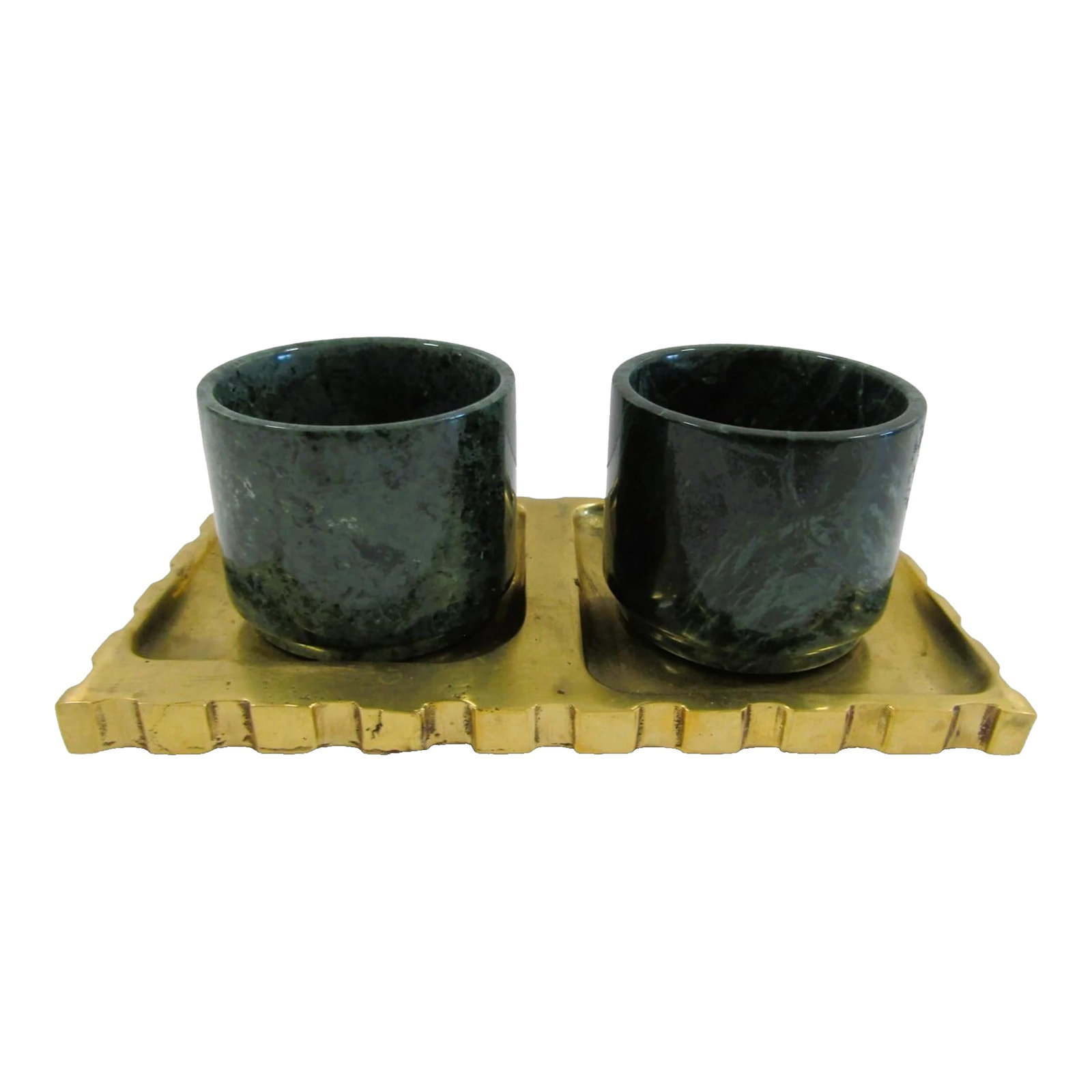 Boxed Anastasio Home Tania Sarin Bespoke Espresso Set Stone Cups and Brass Tray - 3pcs: Boxed Anastasio Home Tania Sarin Bespoke Espresso Set Stone Cups and Brass Tray Originally designed by Tania Sarin for her wedding guests-the Tania Espresso Set is now part of the Anastasio Home colle