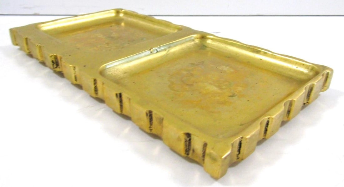 Boxed Anastasio Home Tania Sarin Bespoke Espresso Set Stone Cups and Brass Tray - 3pcs - 5