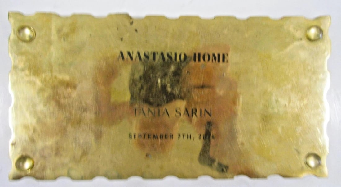 Boxed Anastasio Home Tania Sarin Bespoke Espresso Set Stone Cups and Brass Tray - 3pcs - 8