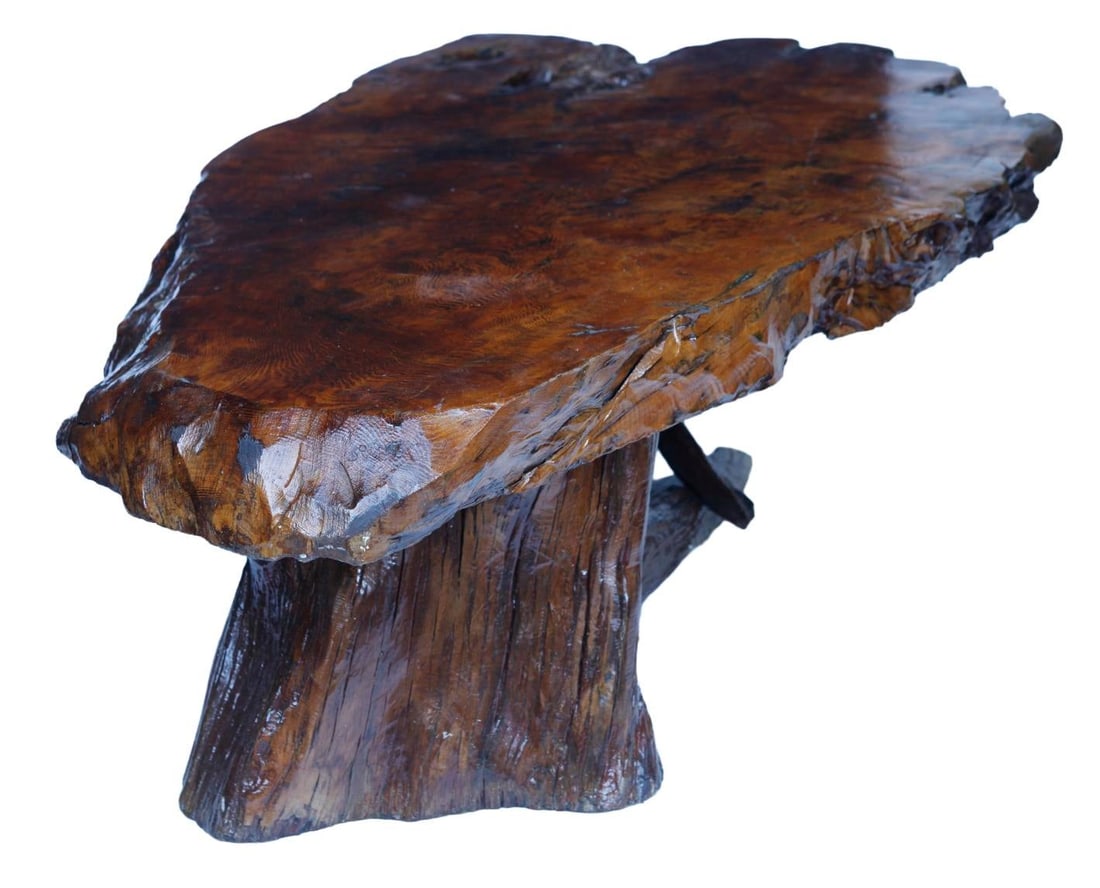 Vintage MCM Live Edge Coffee Table - 2