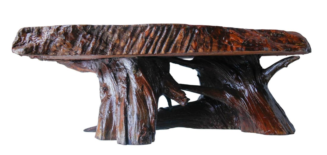 Vintage MCM Live Edge Coffee Table - 7
