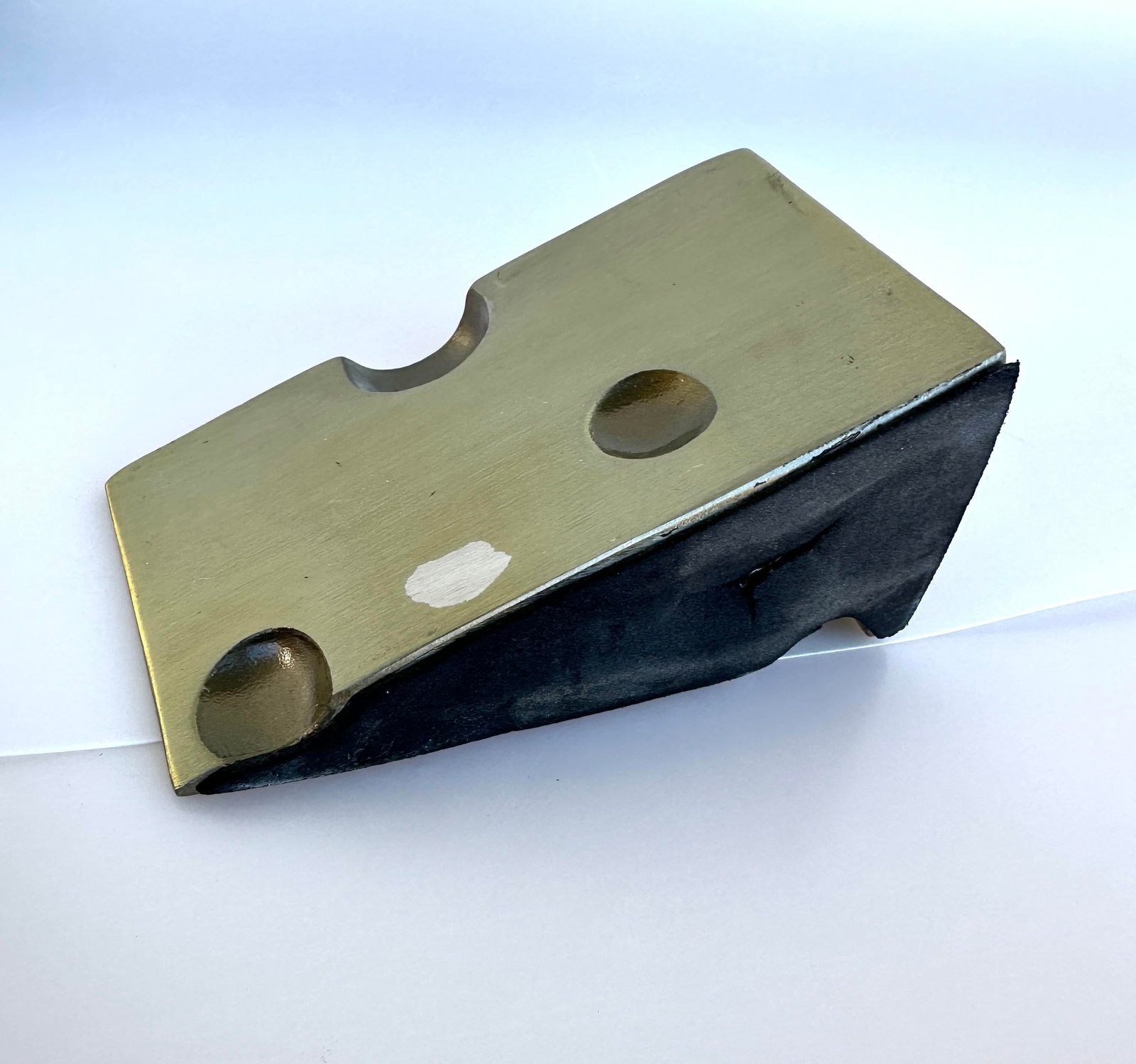 Vintage Brass Cheese Pen Holder - 8