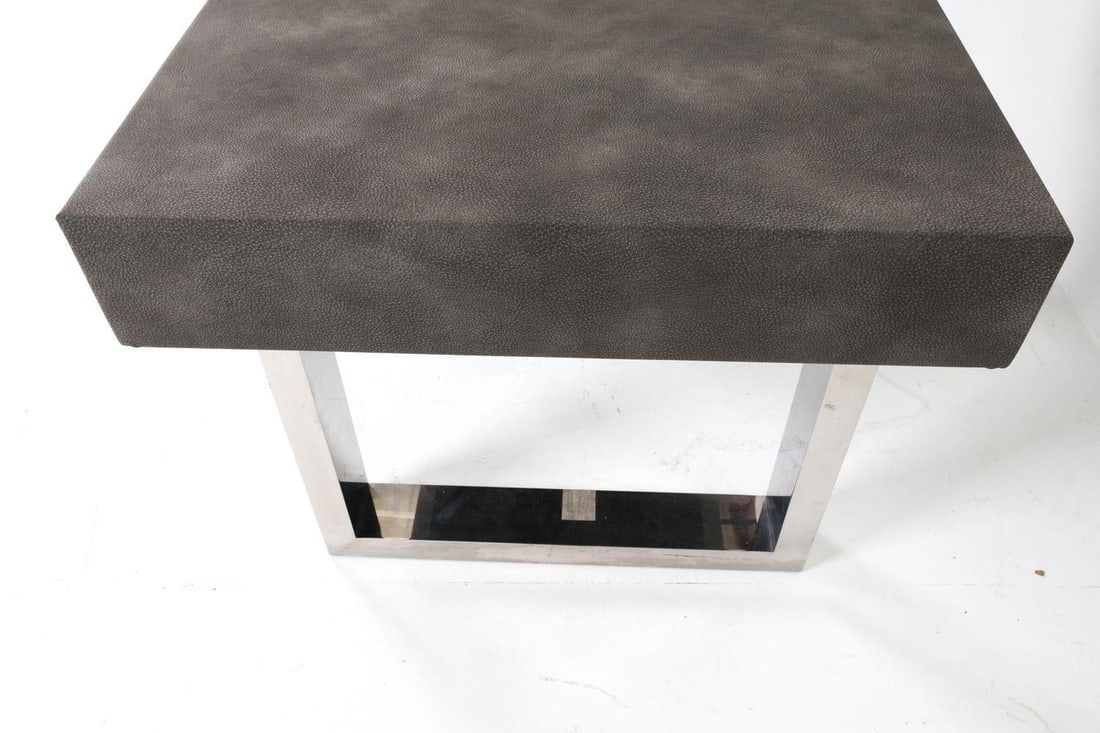 Custom Console Table or Desk With Chrome Base - 3