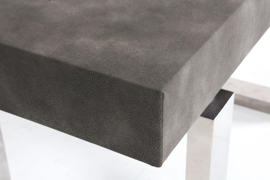 Custom Console Table or Desk With Chrome Base - 7
