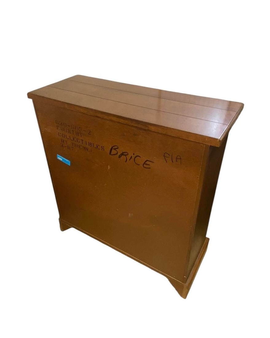 Drexel Heritage Mid 20th Century Cherry Four Drawer Chest Brass Accents - 4