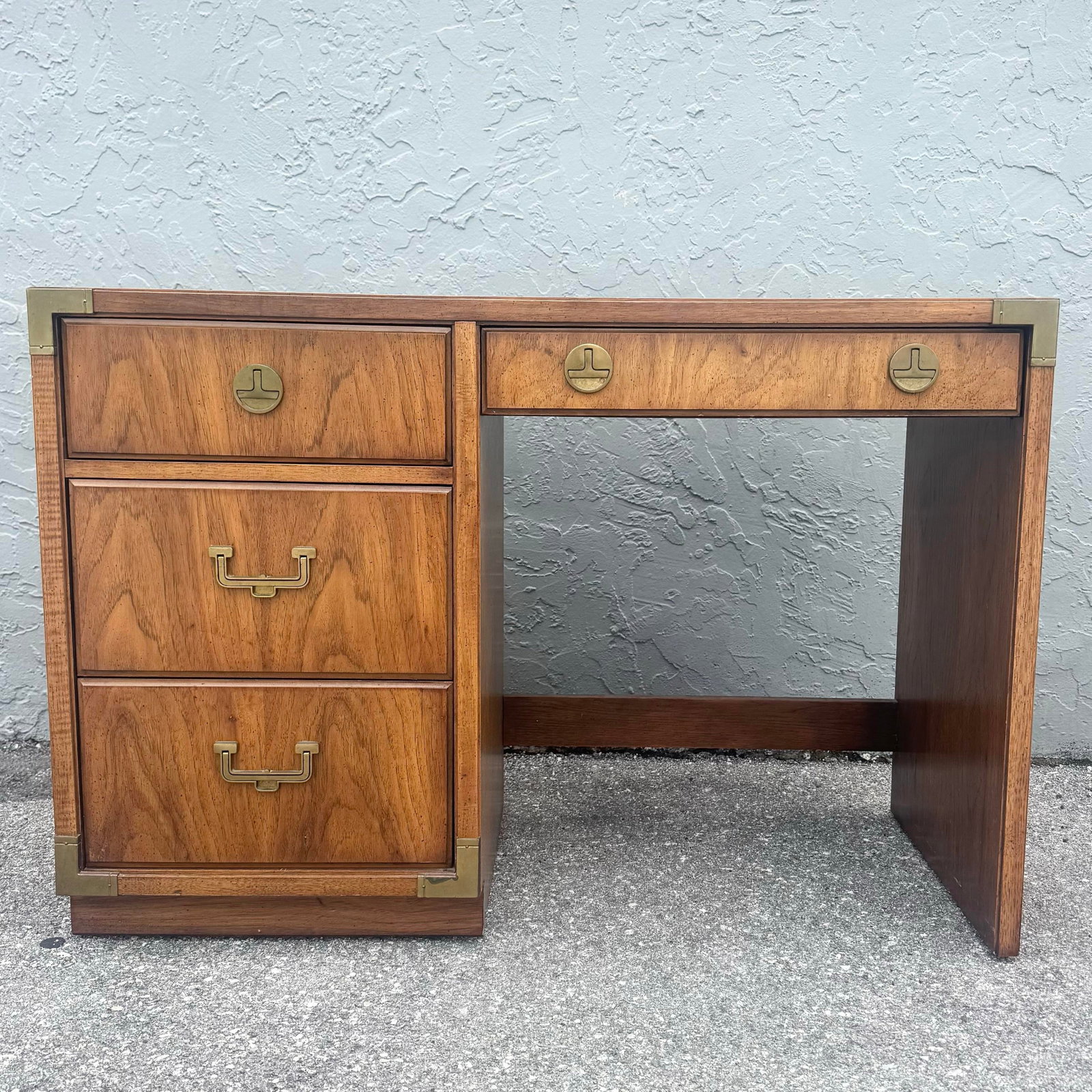 Vintage Huntley Campaign Desk by Thomasville - 2