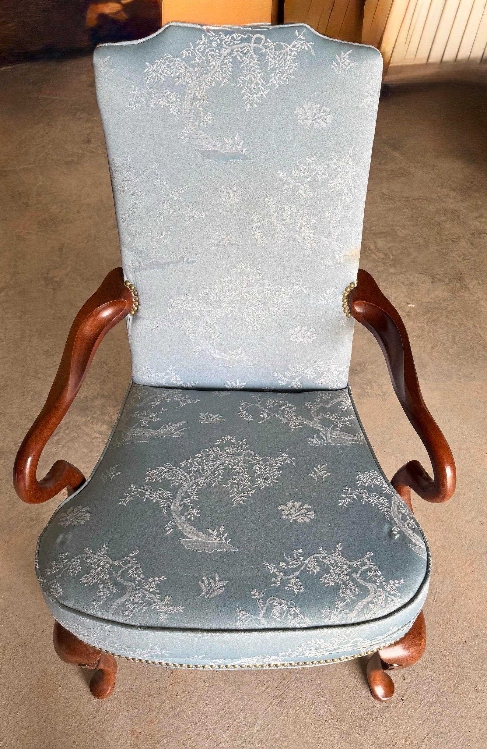 Louis XV Style Chinoiserie Accent Chair - 9