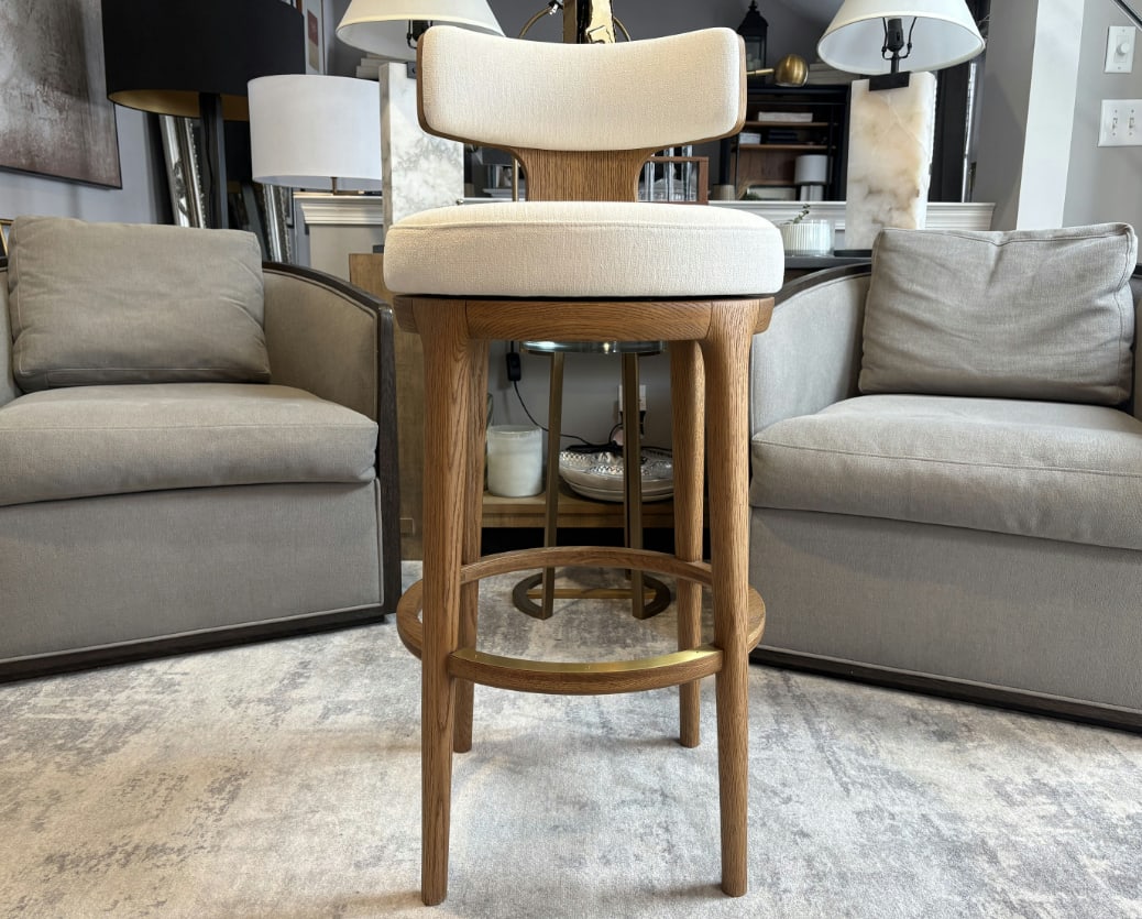 Rh Ligne High Back Swivel Bar Stool - Single - 15