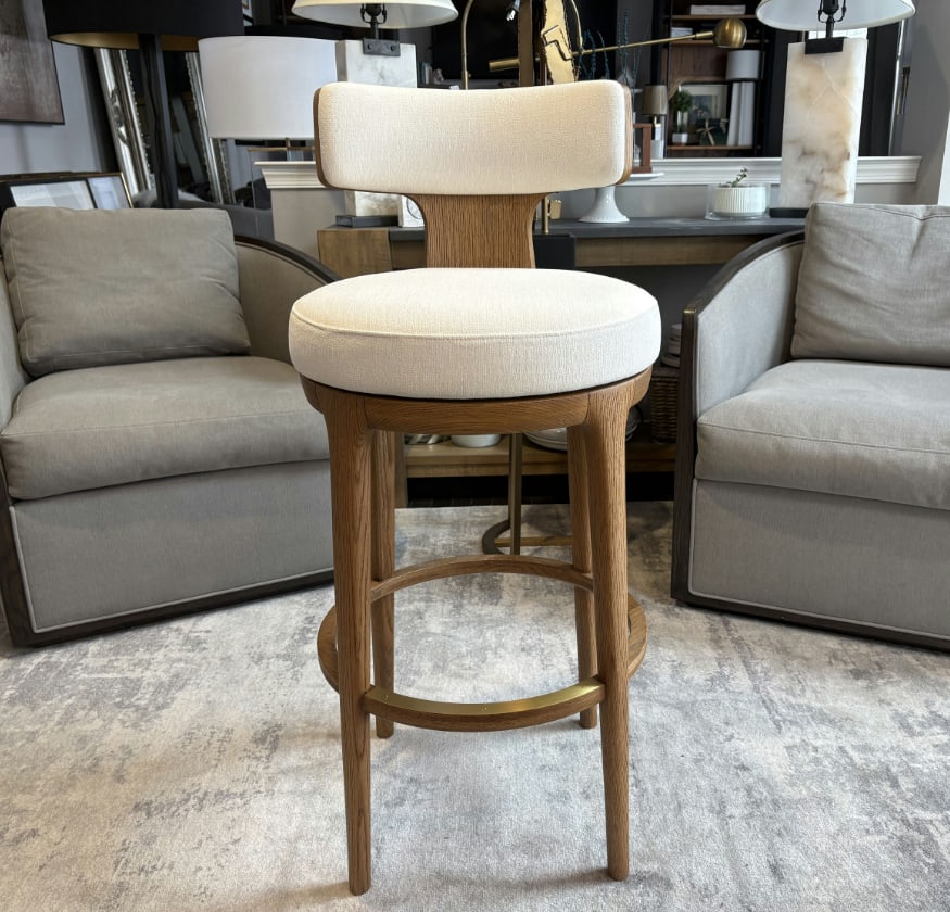 Rh Ligne High Back Swivel Bar Stool - Single - 2