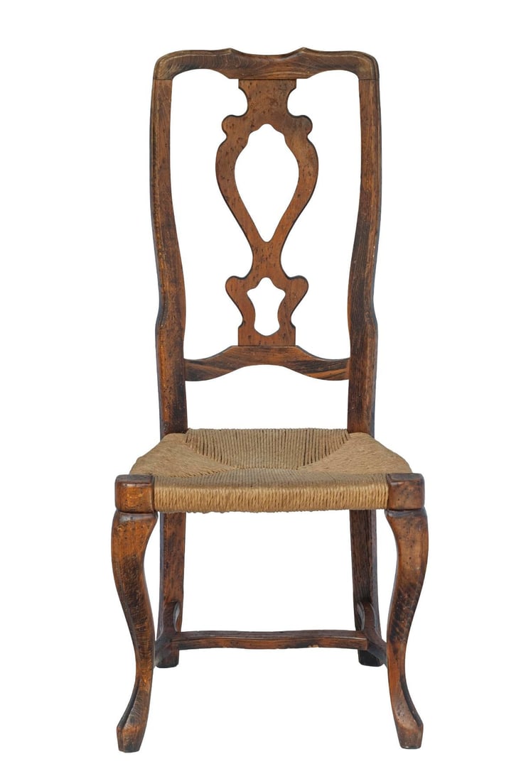 Set of 4/ 19th Century French Provincial Walnut Dining Chairs - 13