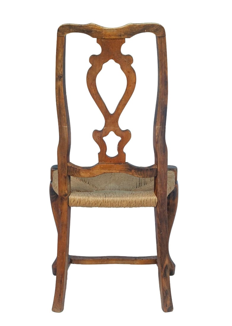 Set of 4/ 19th Century French Provincial Walnut Dining Chairs - 16