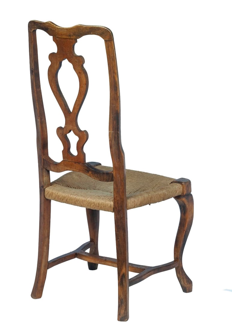 Set of 4/ 19th Century French Provincial Walnut Dining Chairs - 17