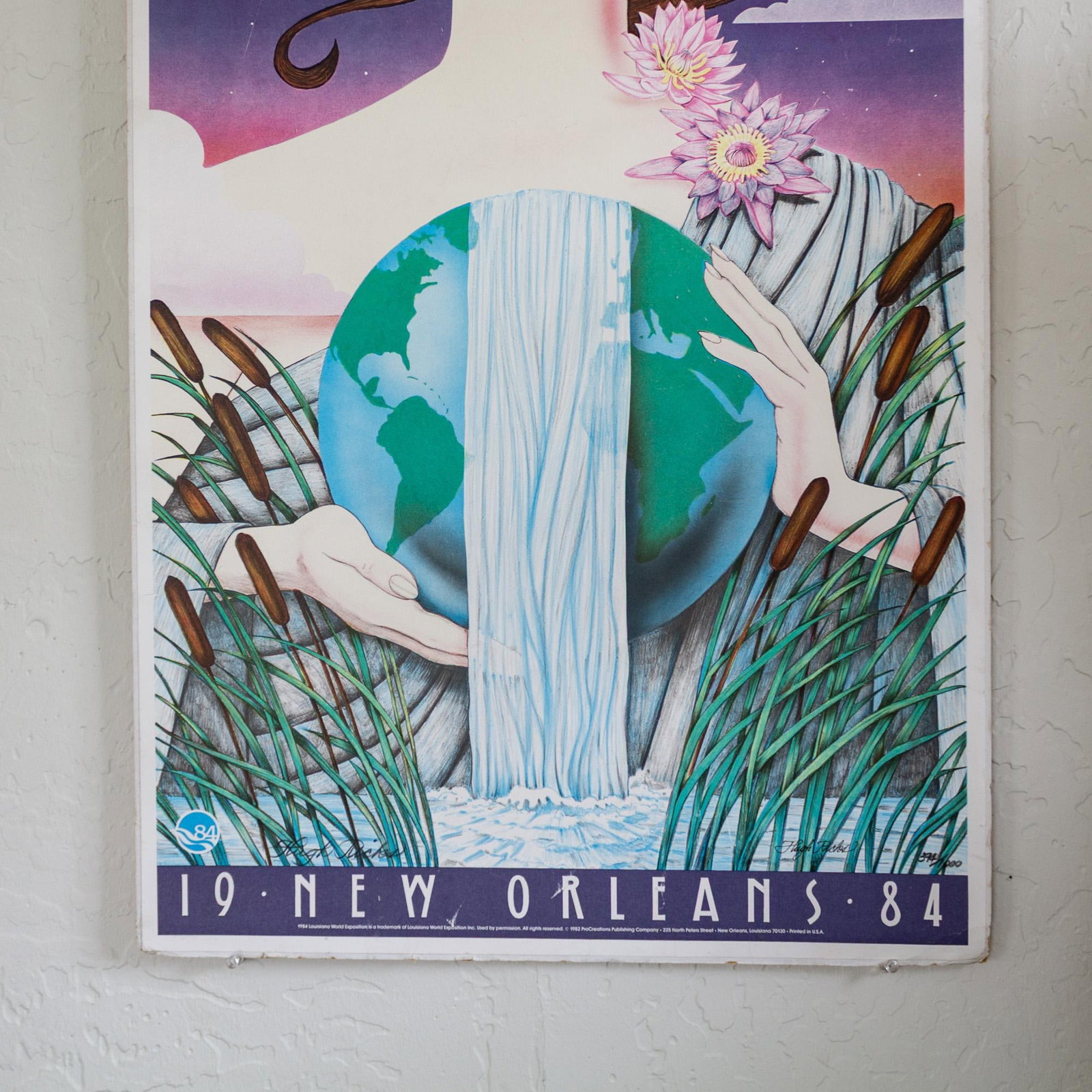 New Orleans Louisiana 1984 World Exposition Poster Limited Edition Signed Hugh Ricks - 6