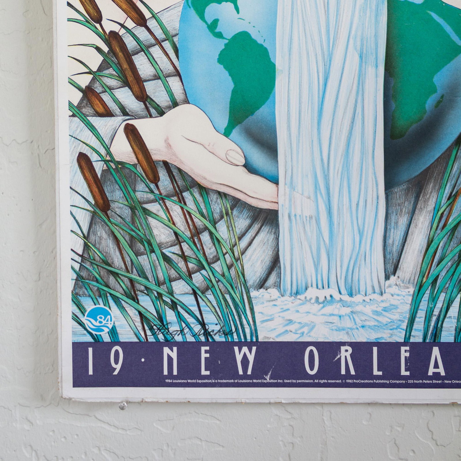 New Orleans Louisiana 1984 World Exposition Poster Limited Edition Signed Hugh Ricks - 7