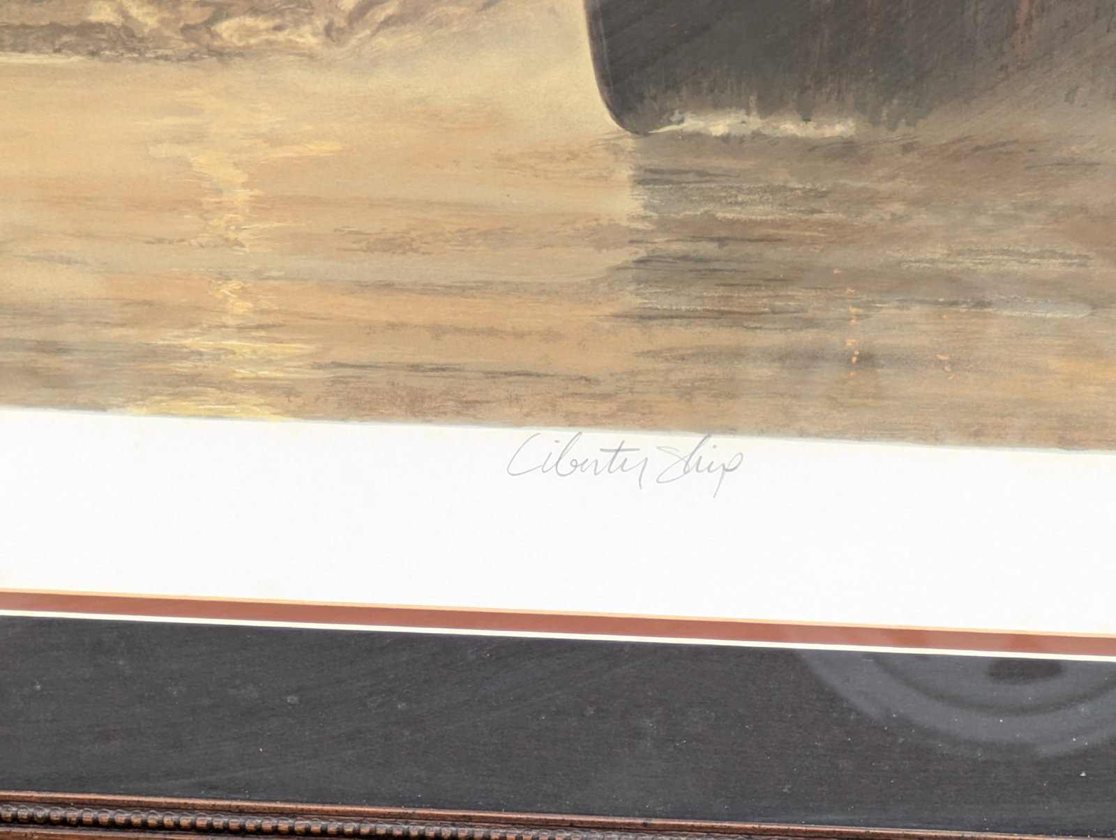 1980s "Liberty Ship" Original Serigraph by John Kelly, Signed #65/250 Framed - 5