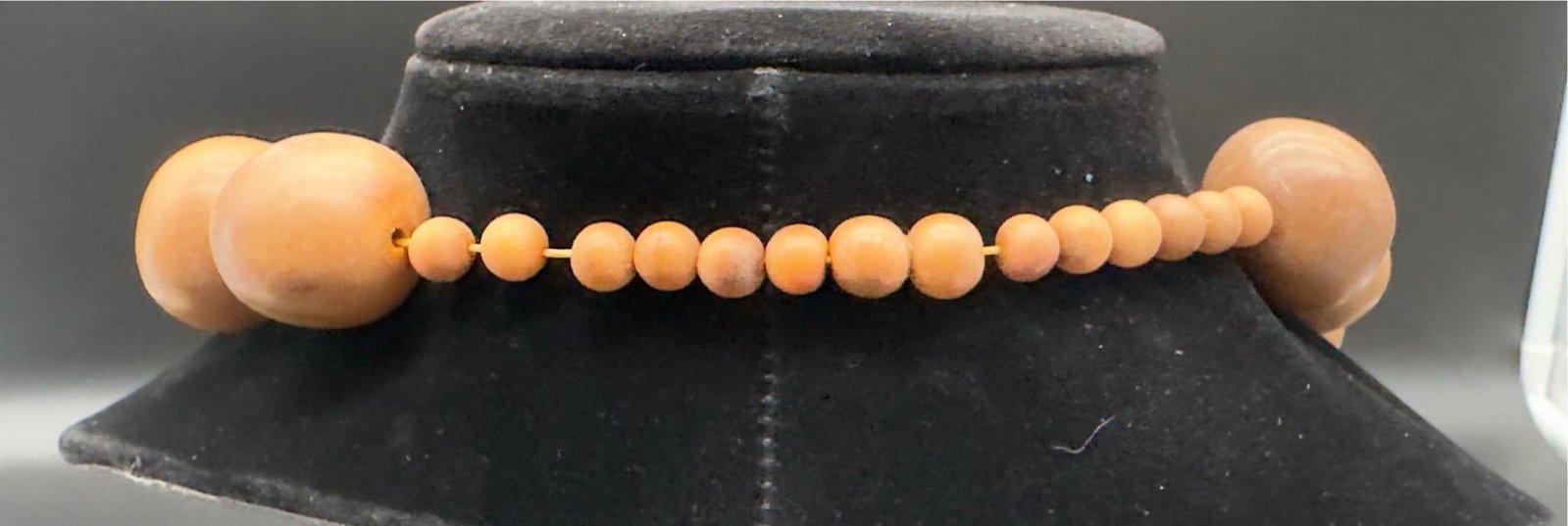 1930s African Copal Faux Amber Trade Bead Necklace and Bracelet Set, Brown. - 6