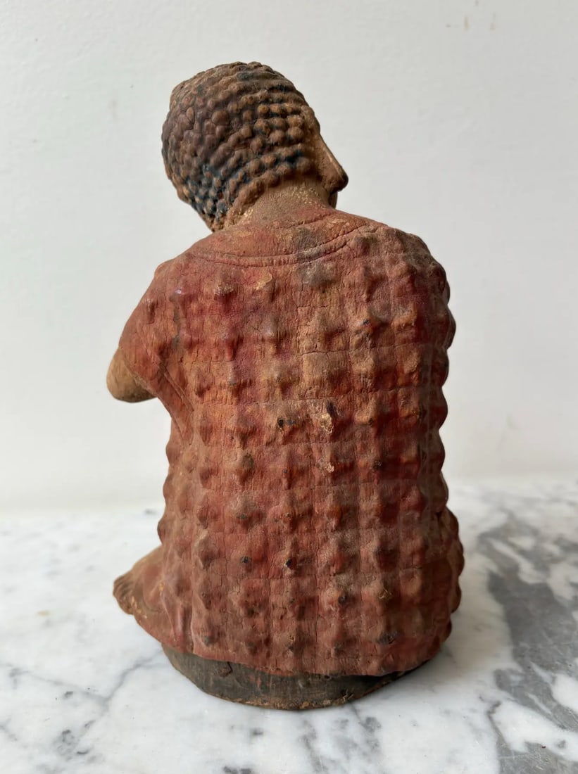 Antique Liao Dynasty Wooden Buddha Statue - 7